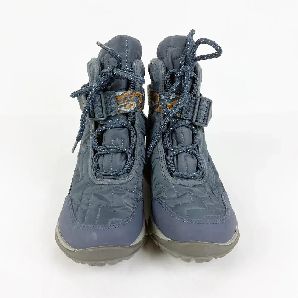 CHACO Women's Borealis Quilt Snow Boots 6.5 Denim Blue Waterproof NWT